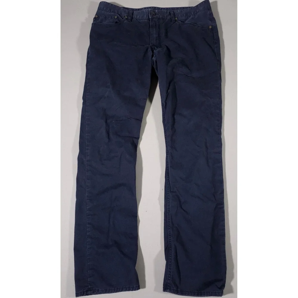 Polo Ralph Lauren Chinos‎ Mens 34x32 Navy Blue Straight Leg Cotton Stretch Pants